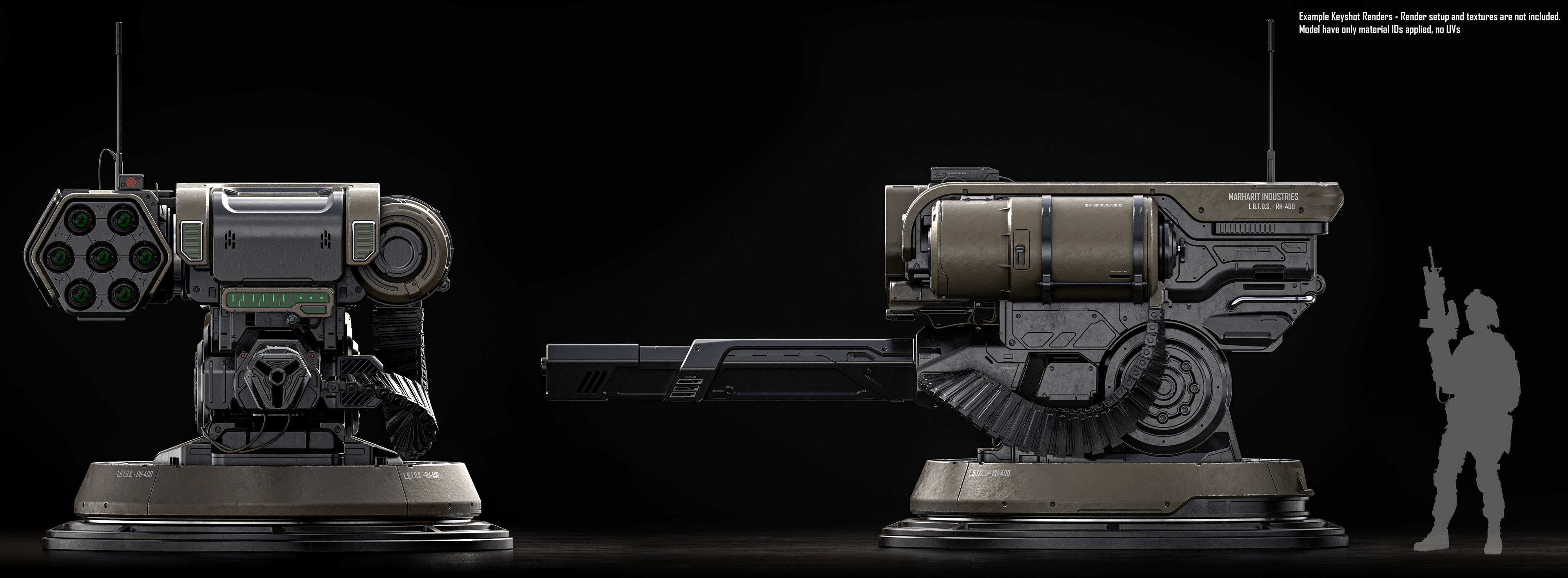 Defense Turret 3D model_3