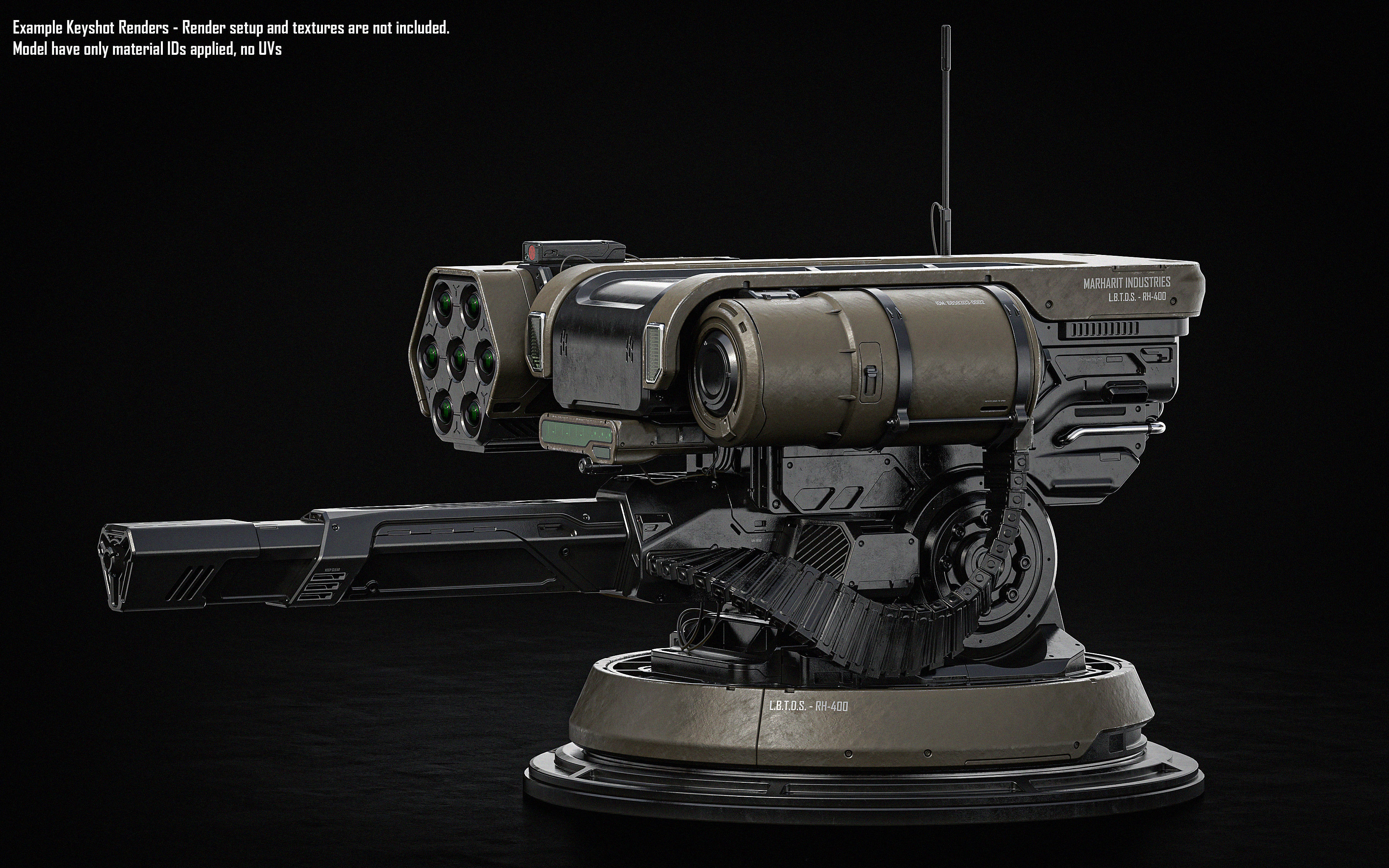 Defense Turret 3D model_5