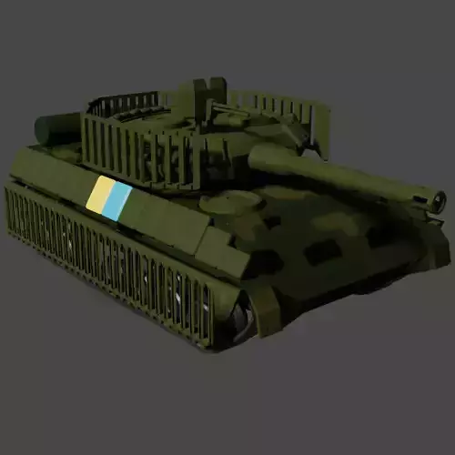 Model of Ukraine tank
