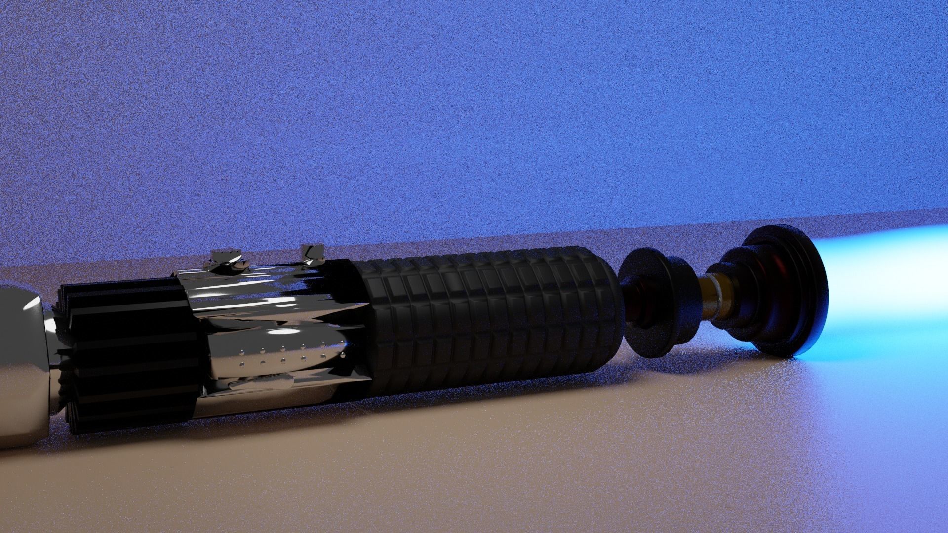 Kenobi Lightsaber 3D model_1