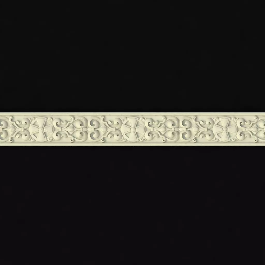 carved baguette 3D model_0