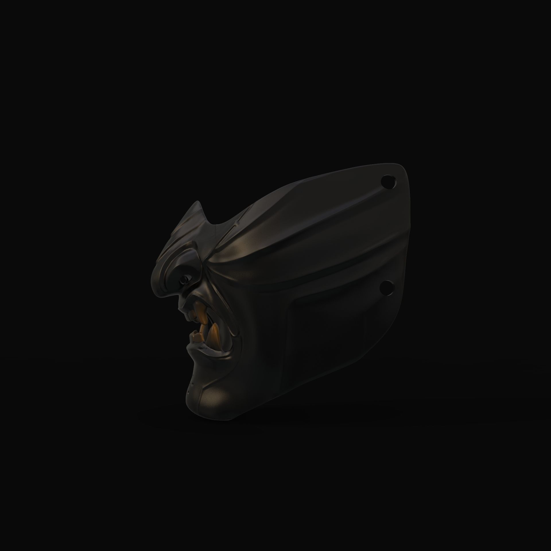 Ghost of tsushima jin sakai mask 3D print model_4