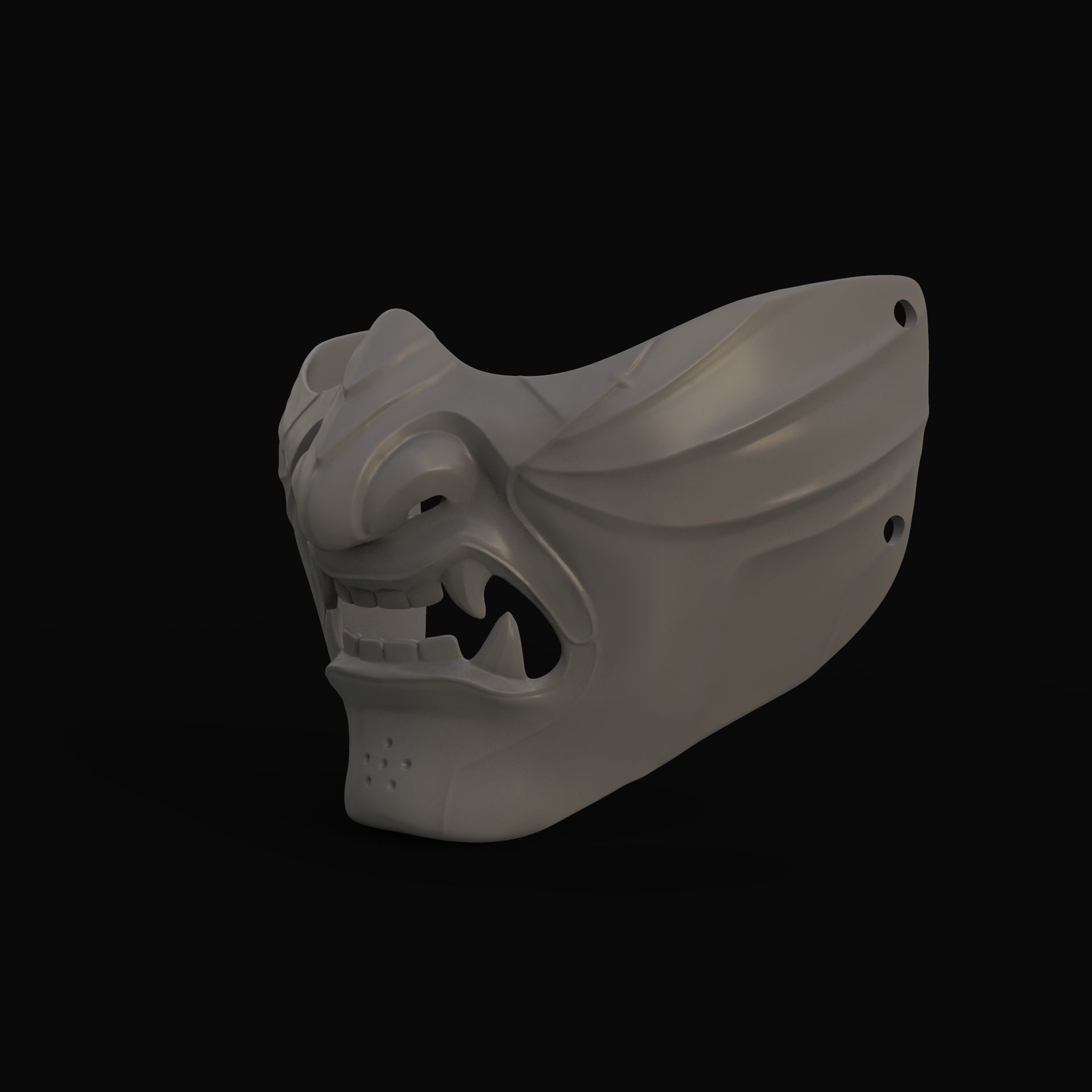 Ghost of tsushima jin sakai mask 3D print model_2