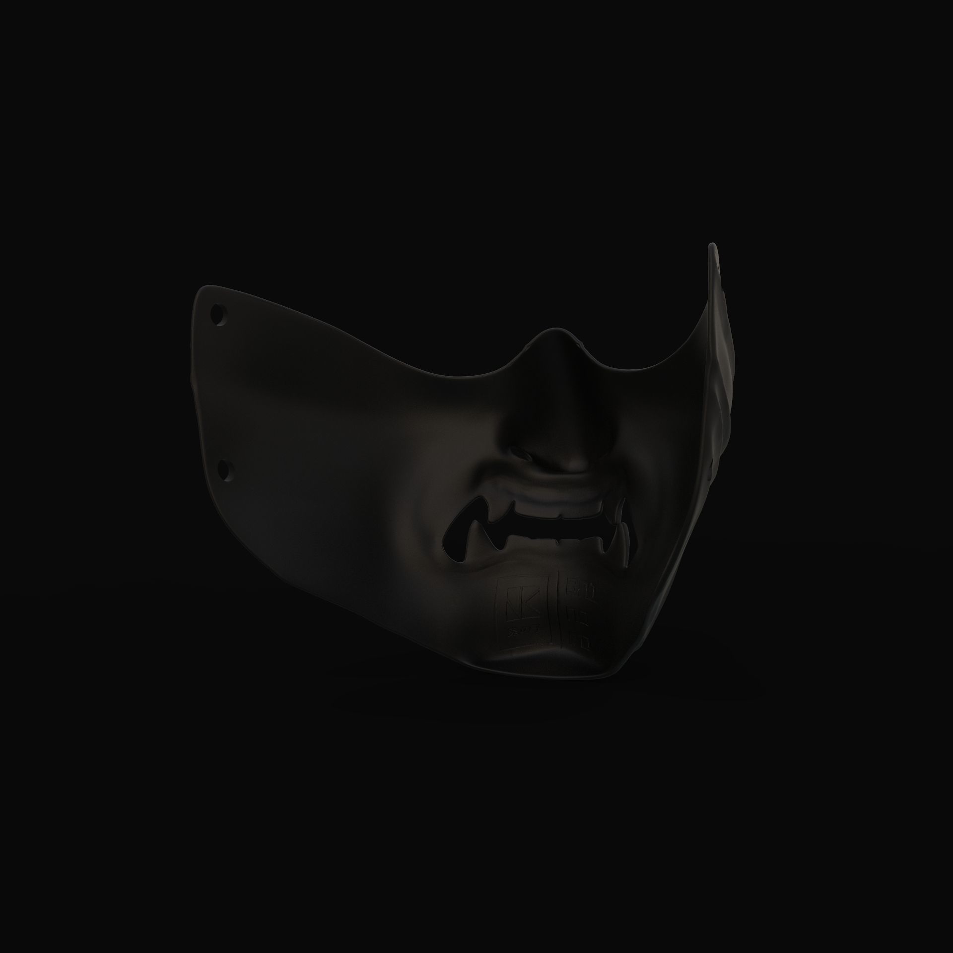 Ghost of tsushima jin sakai mask 3D print model_9
