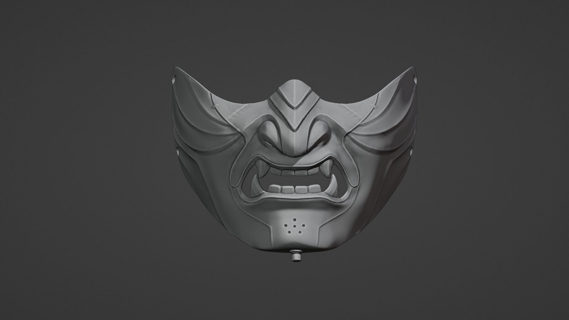 Ghost of tsushima jin sakai mask 3D print model_1