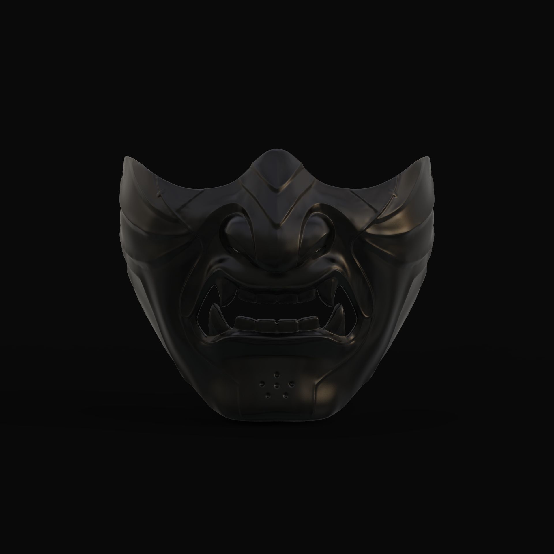Ghost of tsushima jin sakai mask 3D print model_13