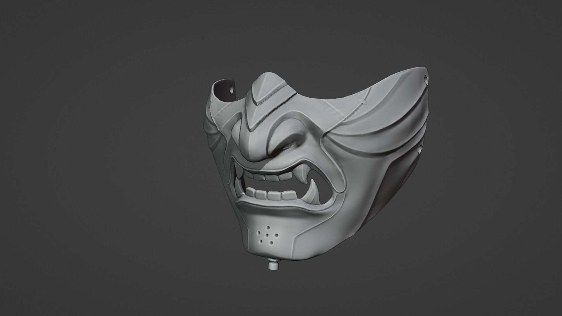Ghost of tsushima jin sakai mask 3D print model_12