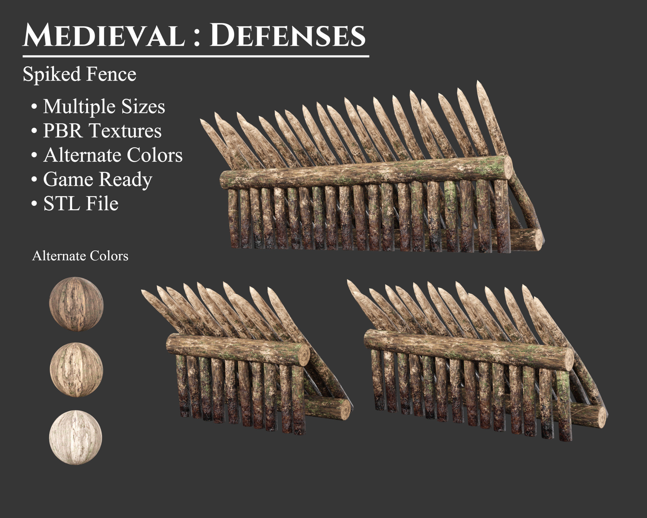 Medieval Collection Defensive Walls Pack _10