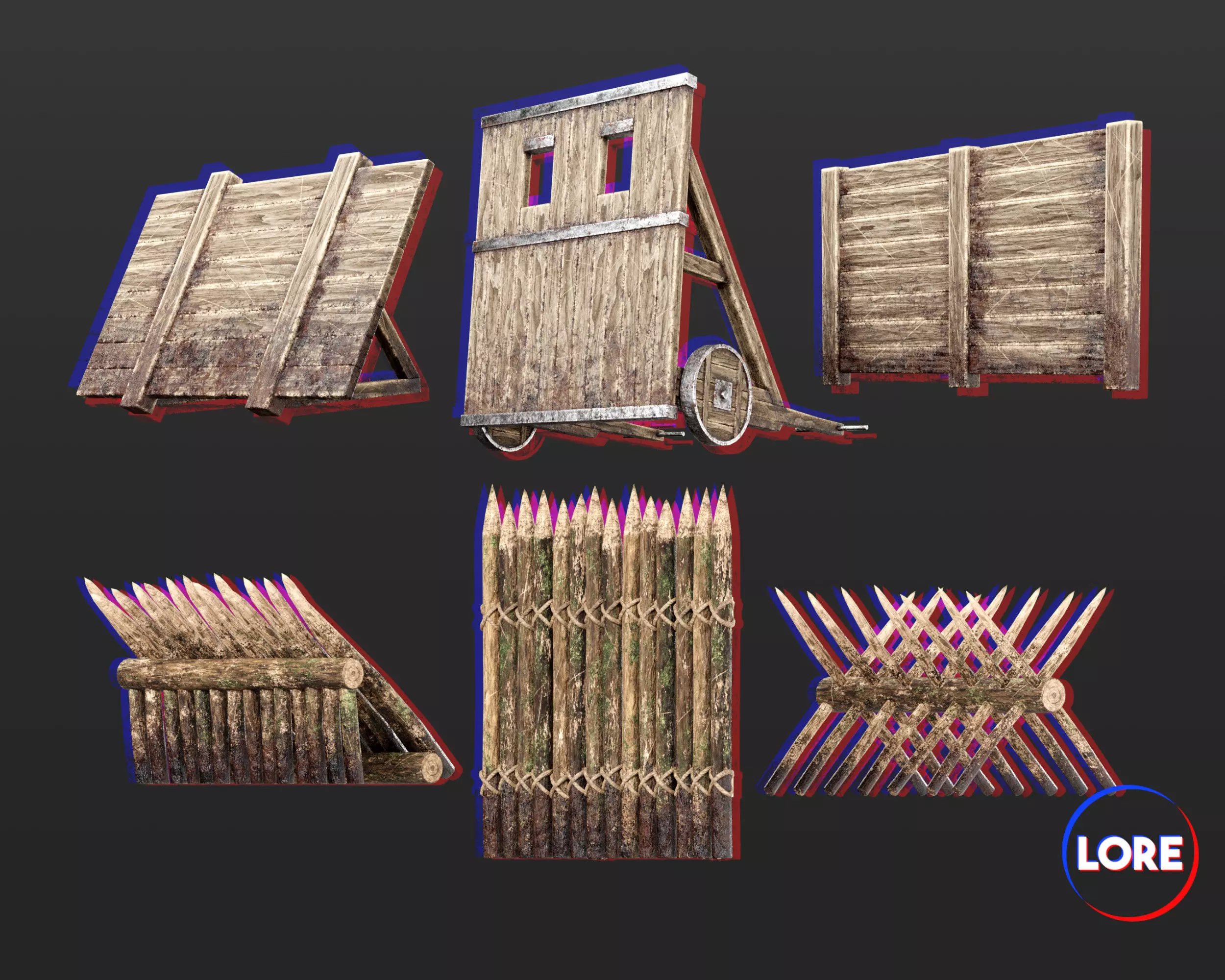 Medieval Collection Defensive Walls Pack _0