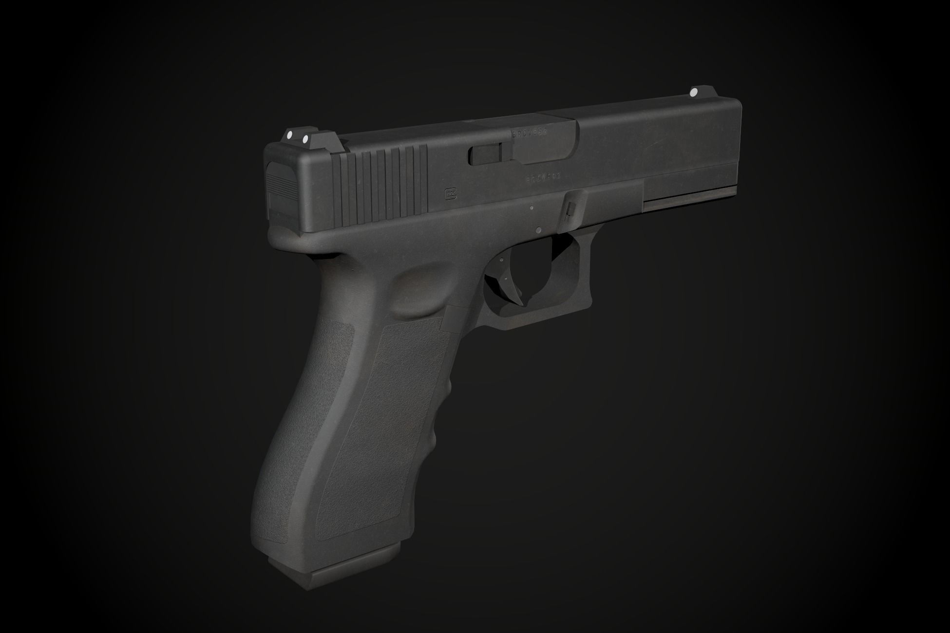Glock 17 different colors and modifications Low-poly 3D model_16