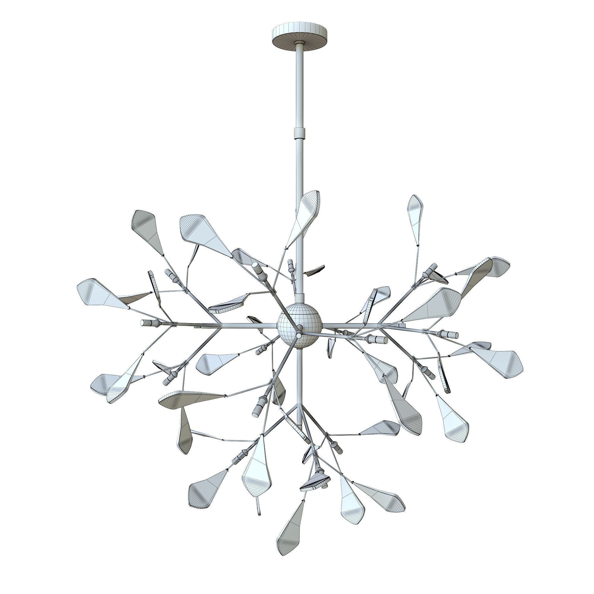 Novelty Colorful Chandelier 3D model_4