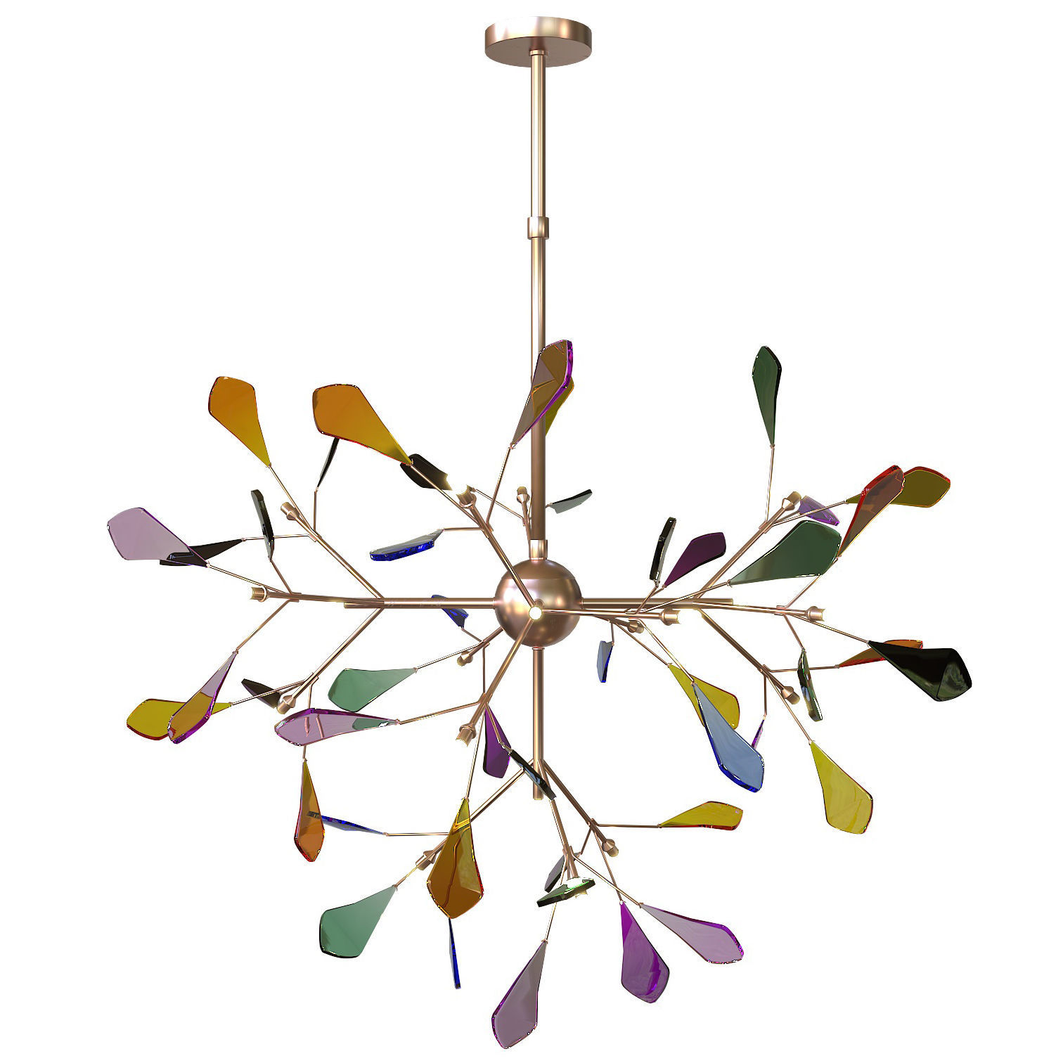 Novelty Colorful Chandelier 3D model_1