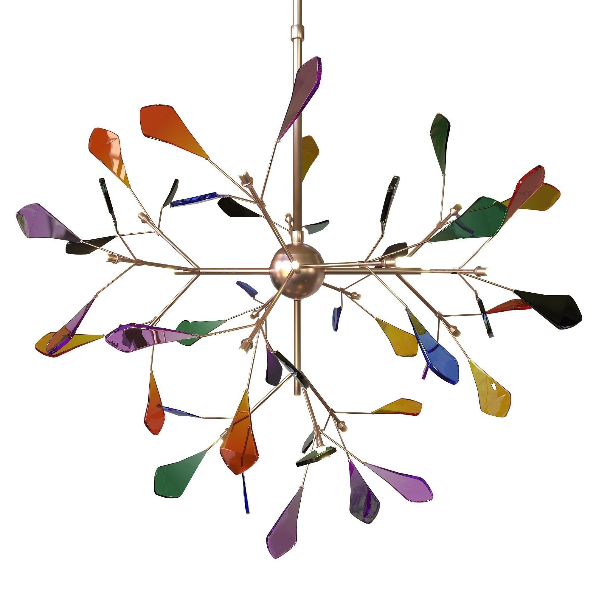 Novelty Colorful Chandelier 3D model_2