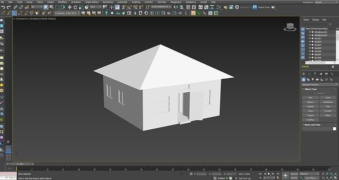 House With Editable Rooms Low-poly 3D model