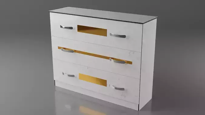 Narrow chest of drawers