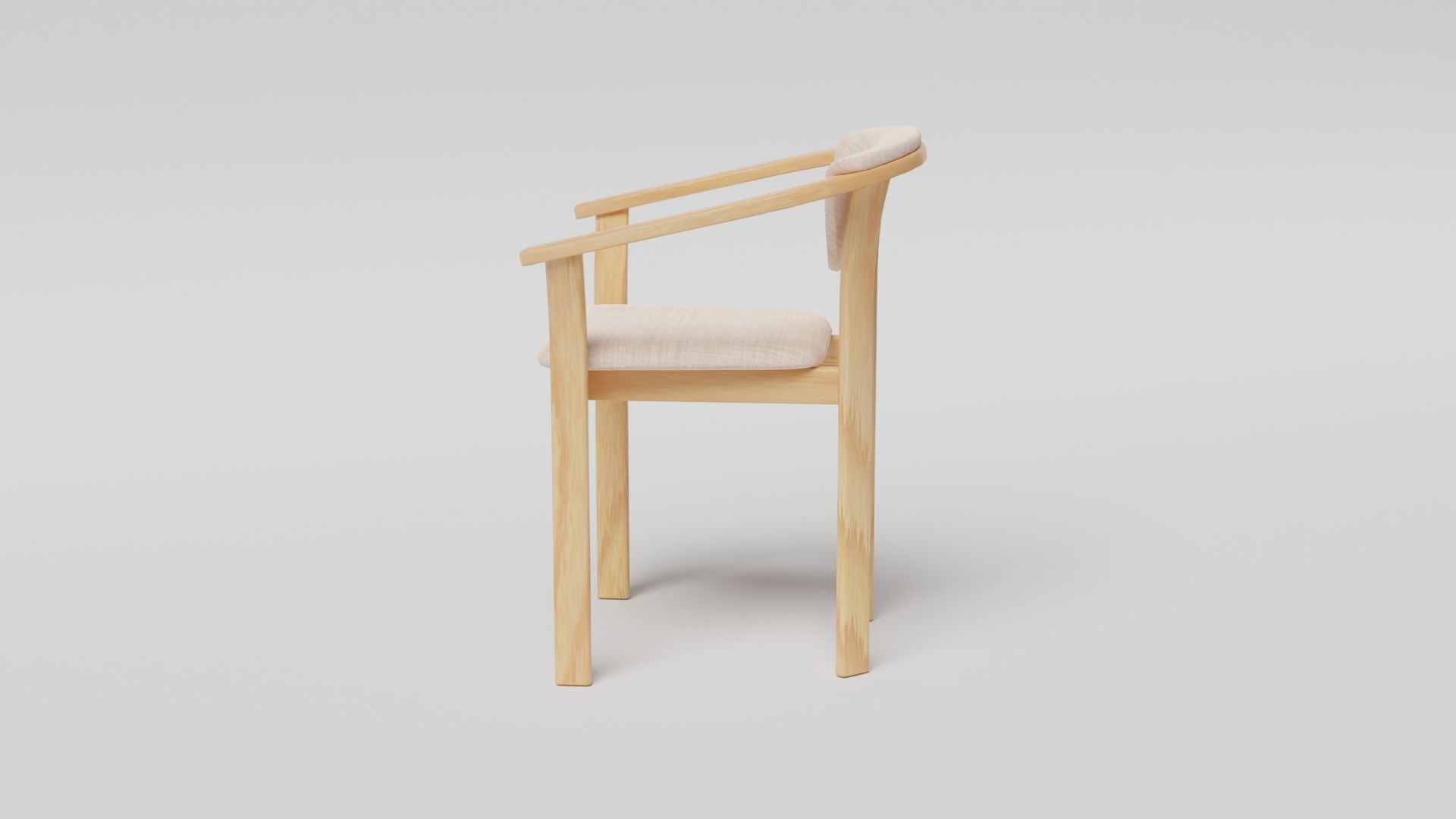 Modern chair clean and dirty Low-poly 3D model_5