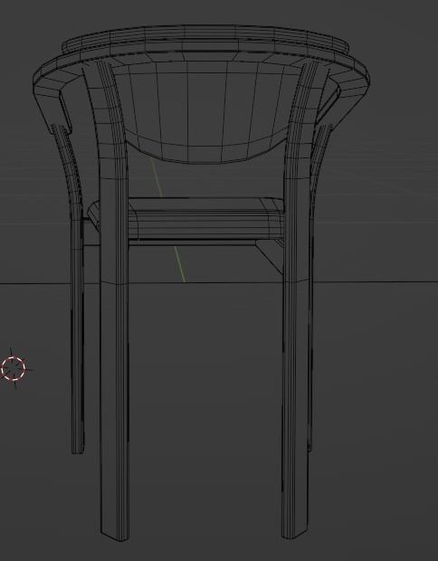Modern chair clean and dirty Low-poly 3D model_8