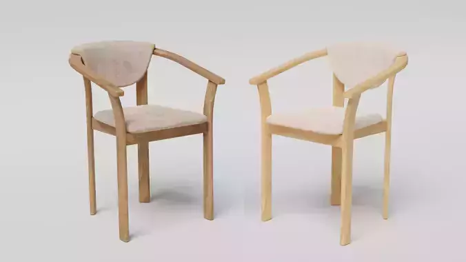 Modern chair clean and dirty