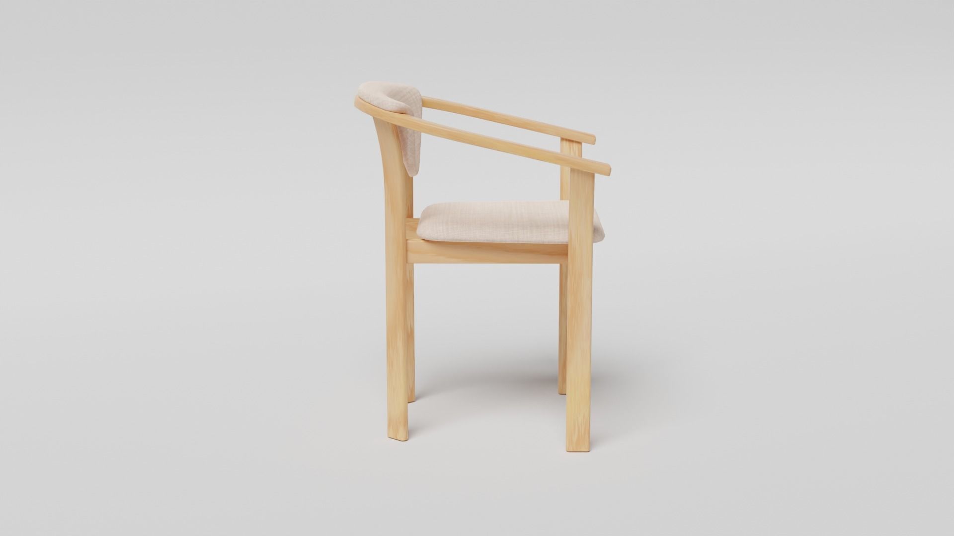 Modern chair clean and dirty Low-poly 3D model_7