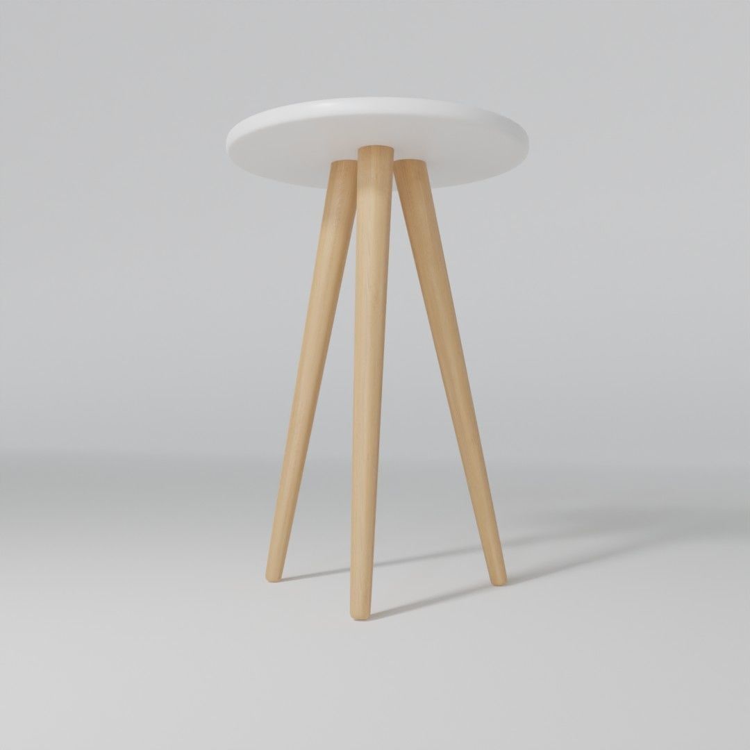Small side table 3D model_3