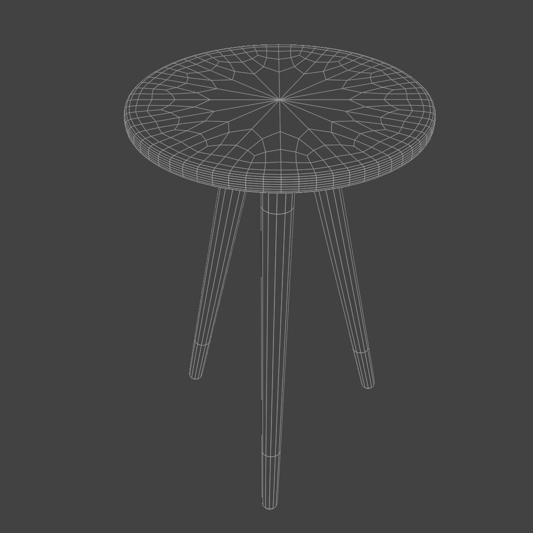 Small side table 3D model_5