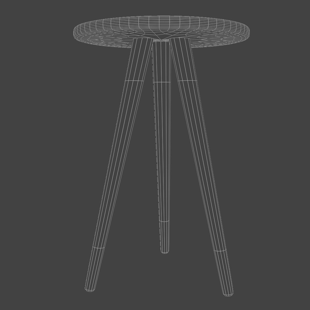 Small side table 3D model_6