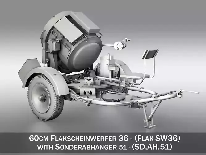 60cm Flak Scheinwerfer 36 - Flak SW 36