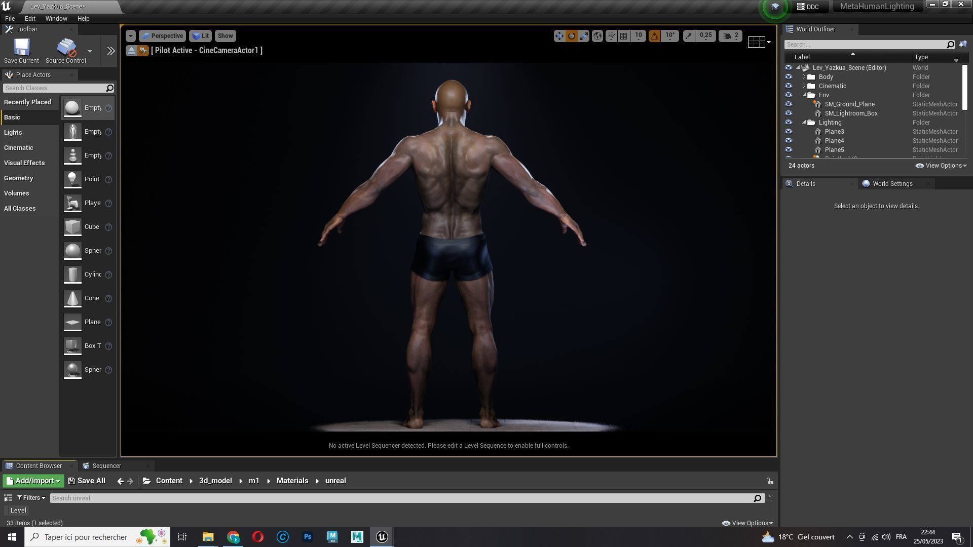 Realistic African American Man G1 Low-poly 3D model_24