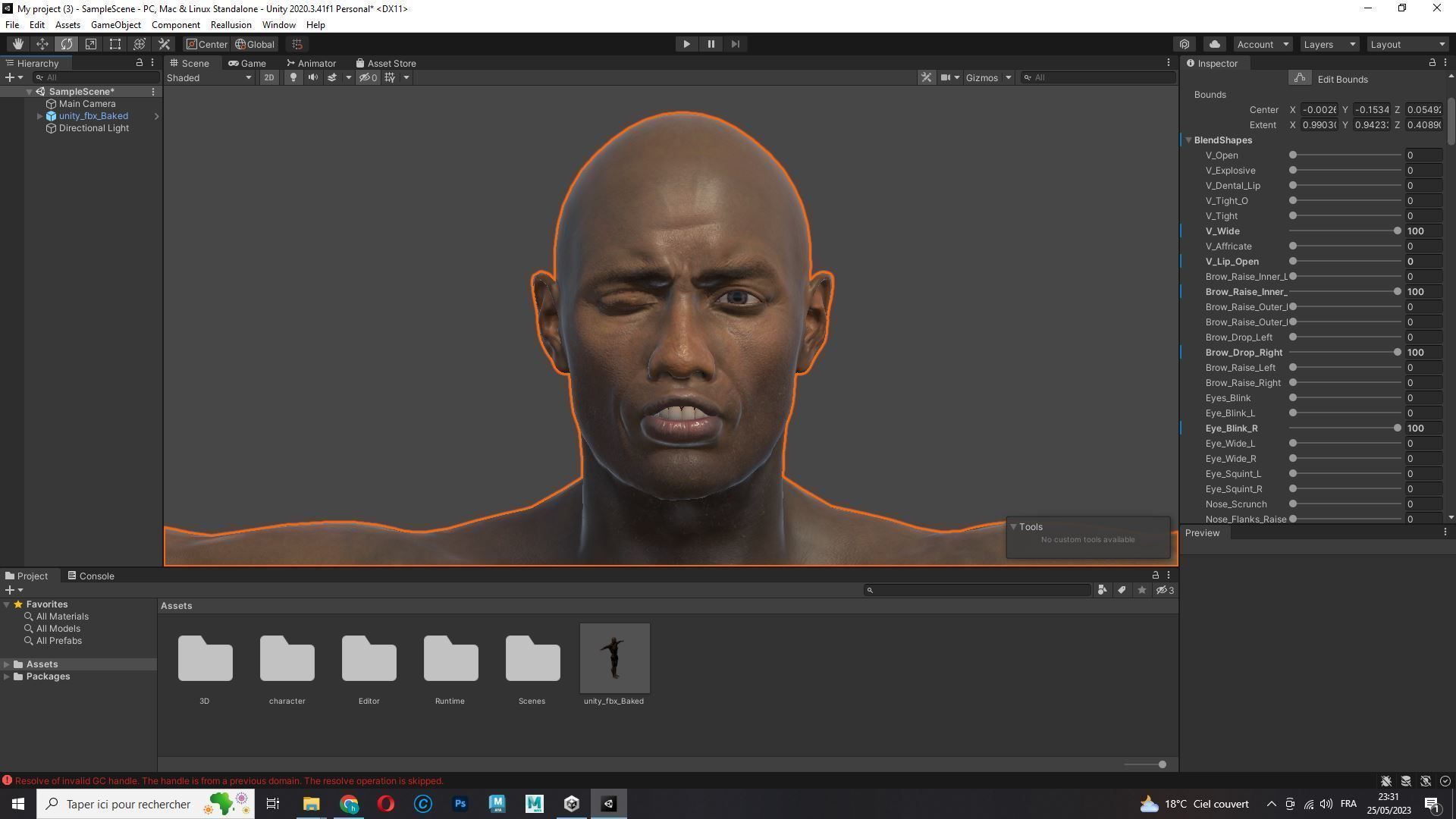 Realistic African American Man G1 Low-poly 3D model_29