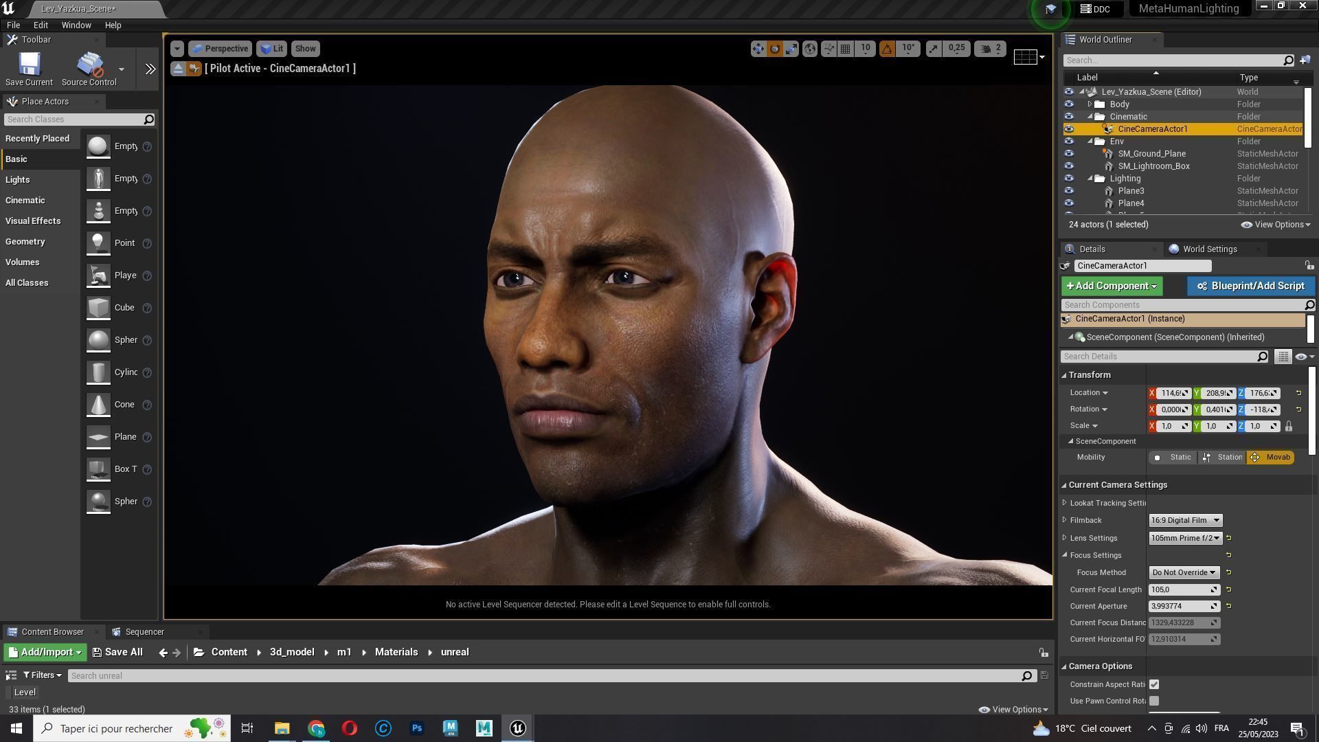 Realistic African American Man G1 Low-poly 3D model_25