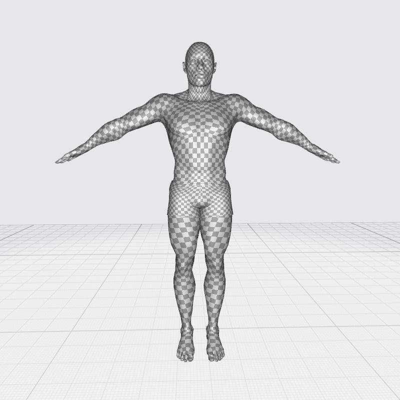 Realistic African American Man G1 Low-poly 3D model_30