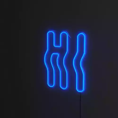 HI WAVY NEON LIGHT
