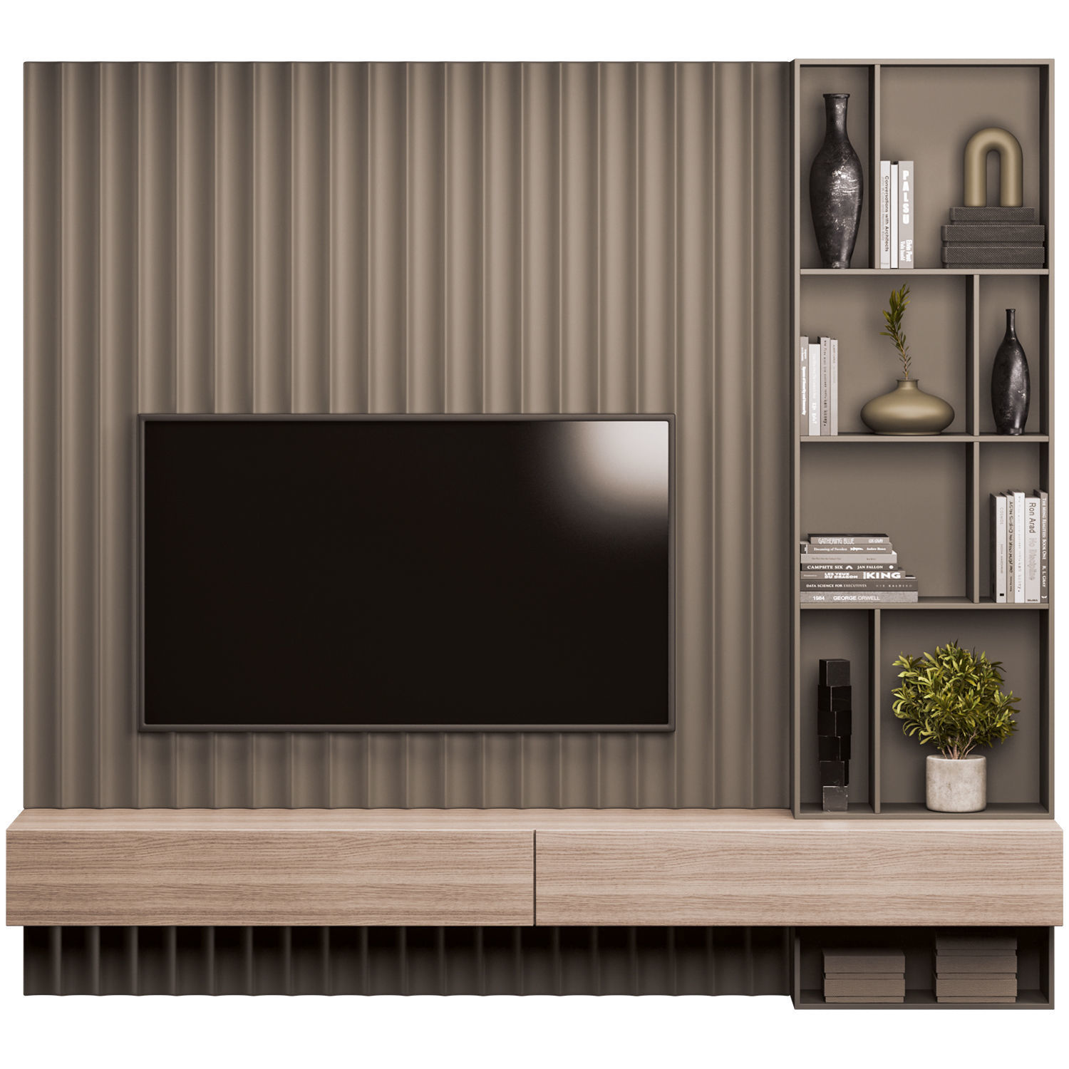 TV Wall 3D model_6