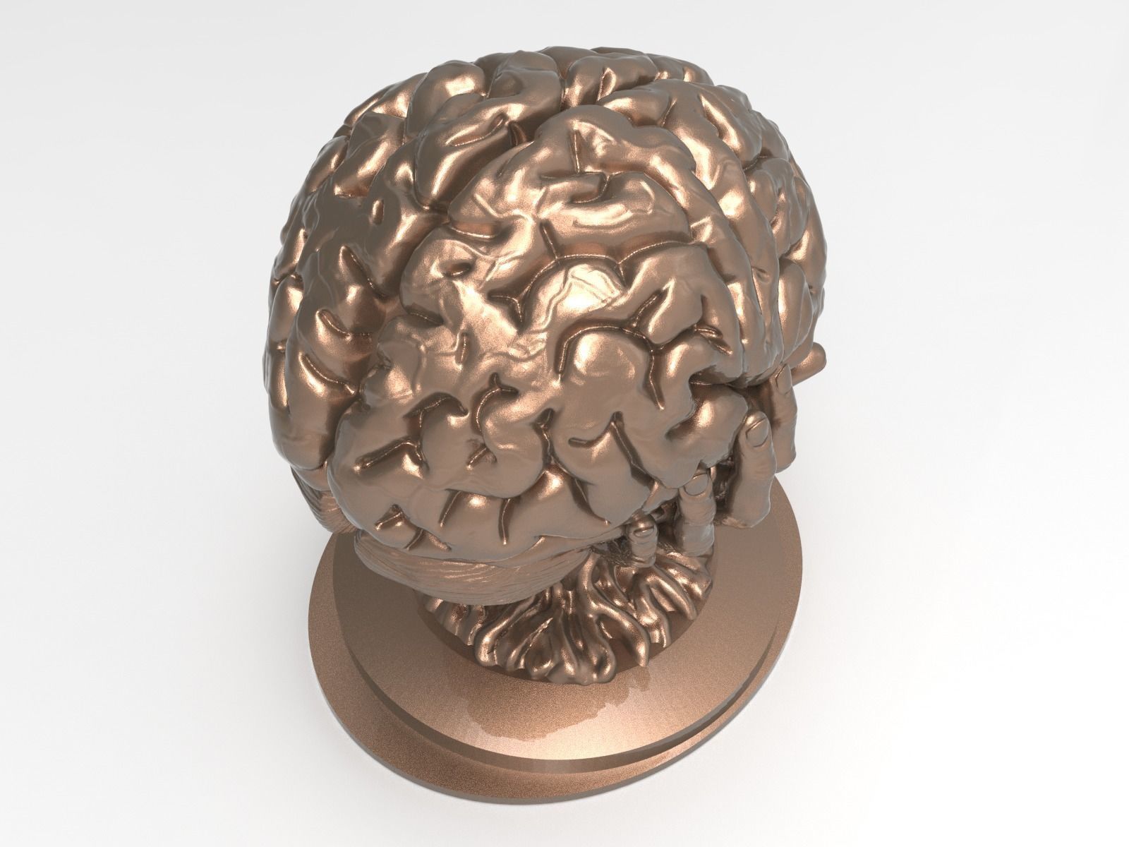 Brain sculpture 3D print model_5