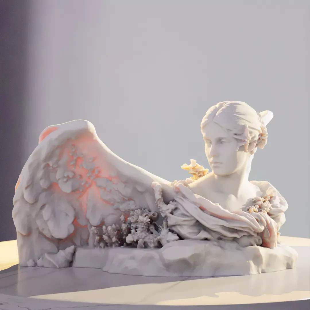 Angel of Atlantis 3D print model_0