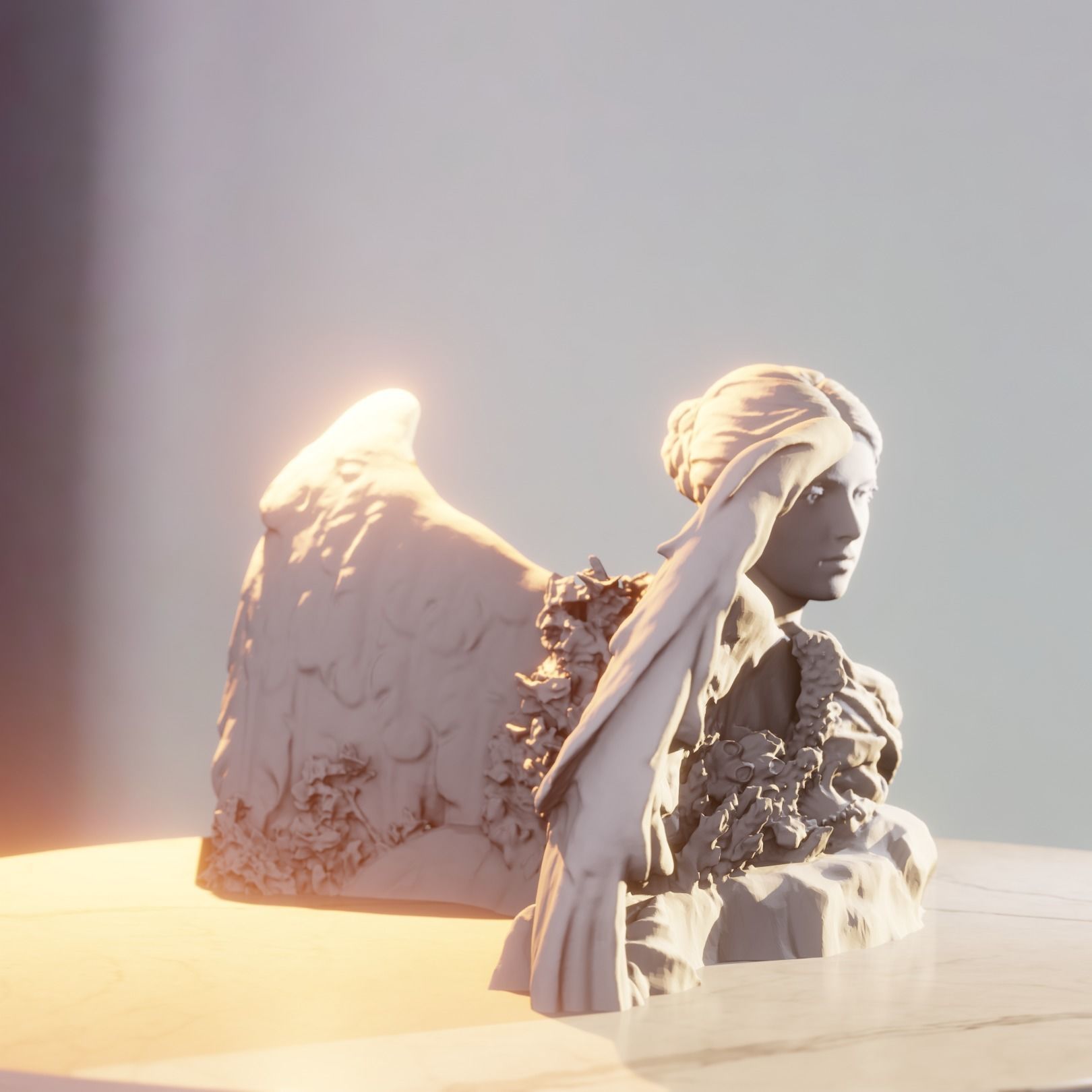 Angel of Atlantis 3D print model_3