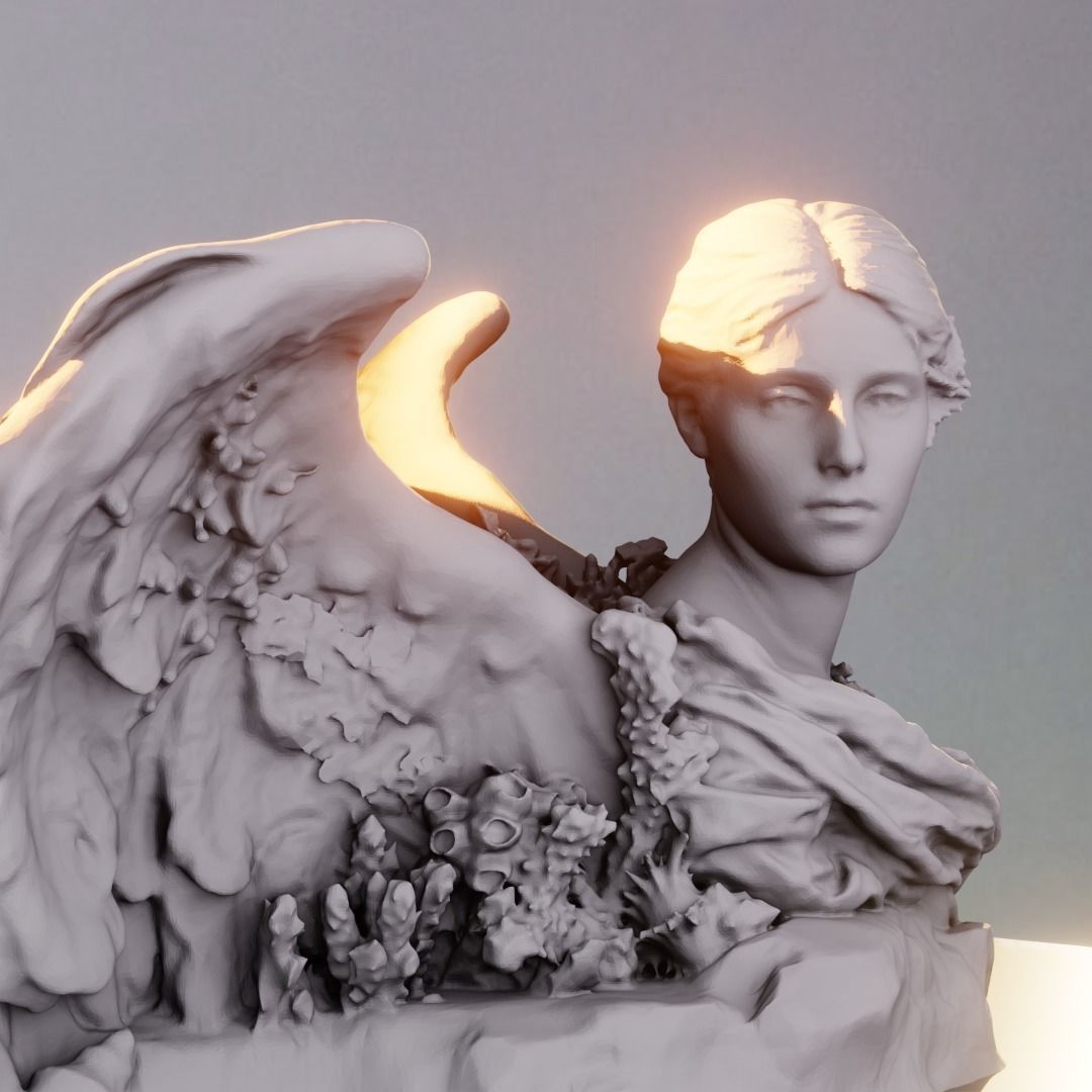 Angel of Atlantis 3D print model_9