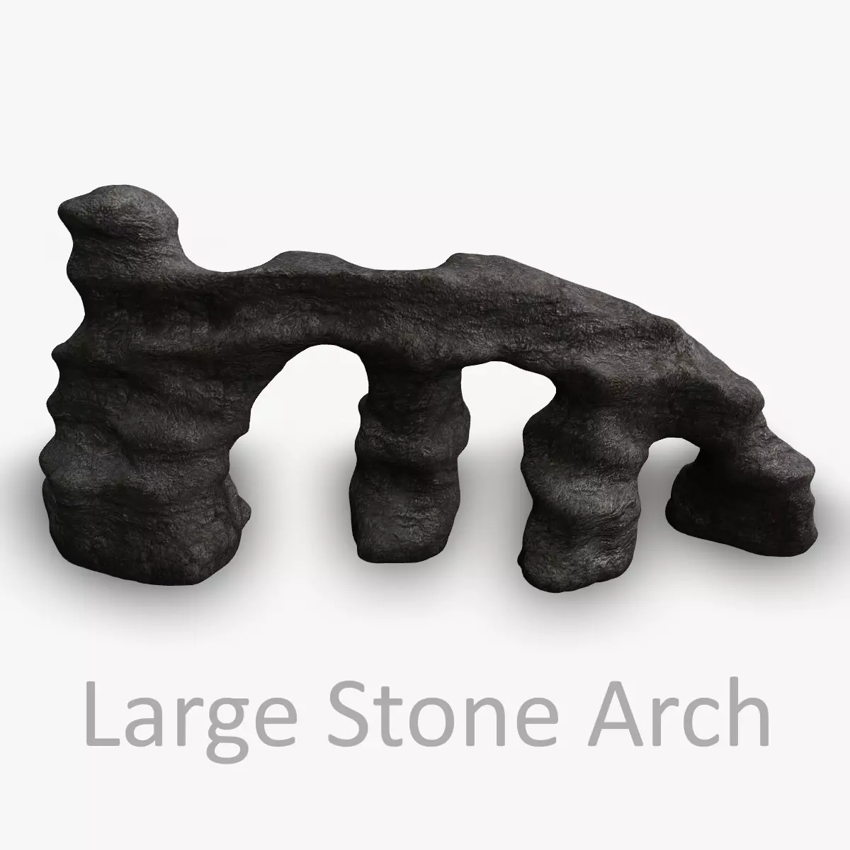 Large Stone Arch - Base Free low-poly 3D model_0
