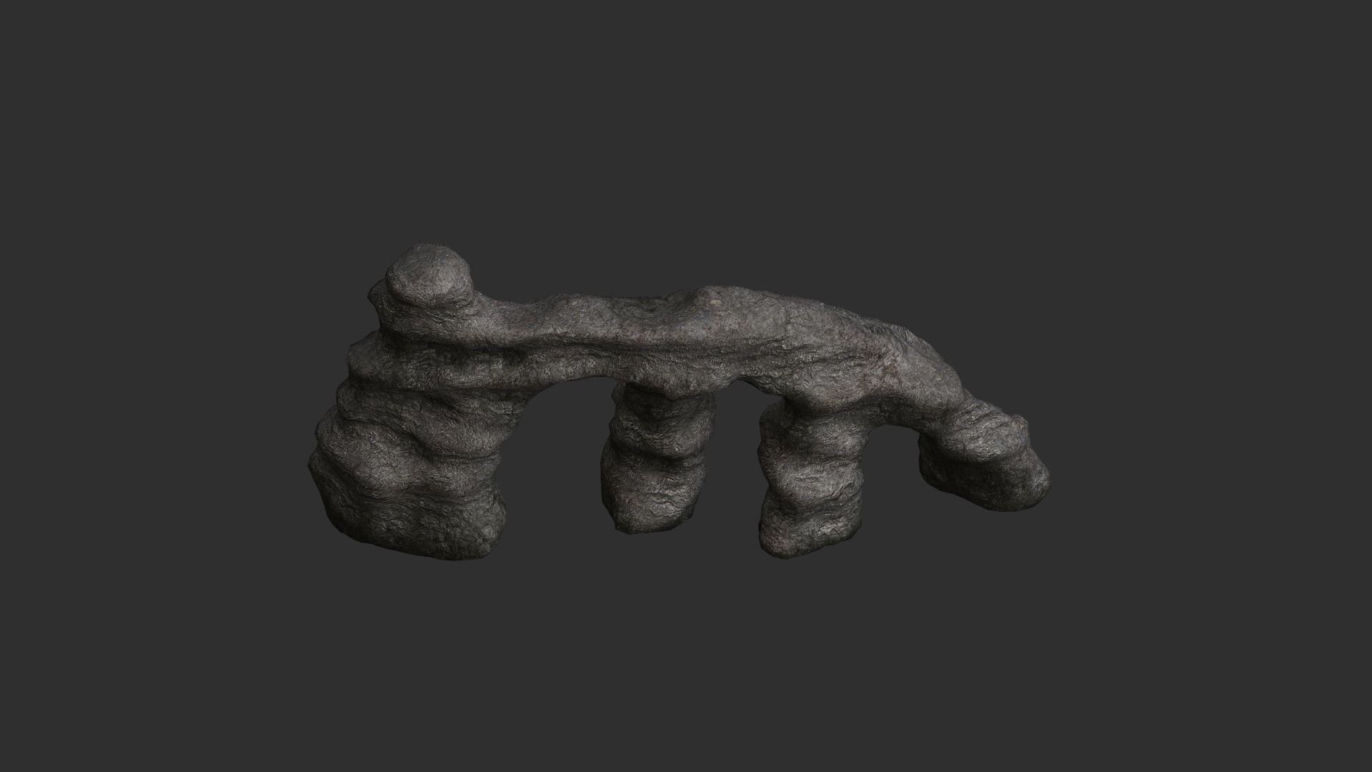 Large Stone Arch - Base Free low-poly 3D model_8