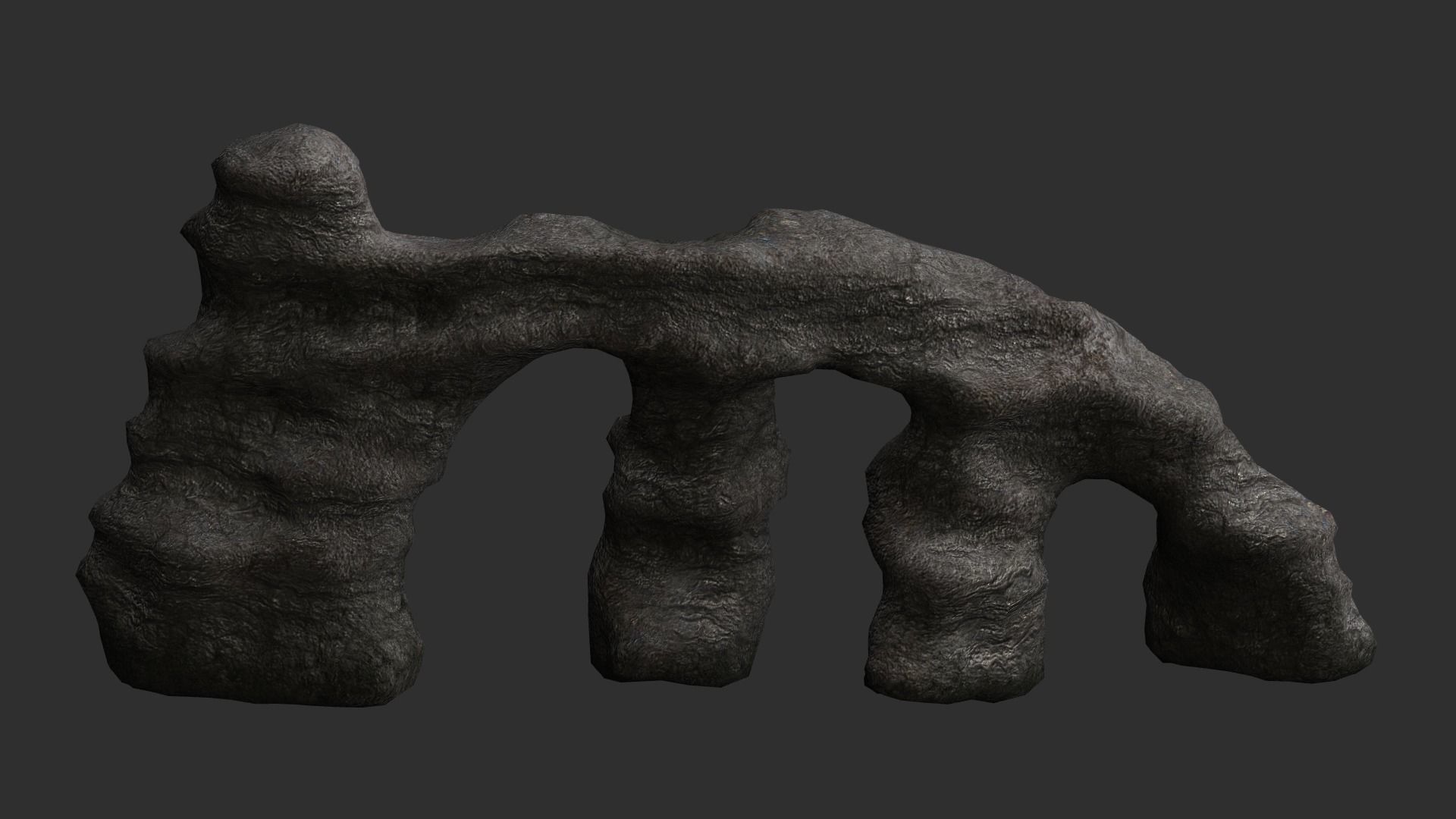 Large Stone Arch - Base Free low-poly 3D model_1