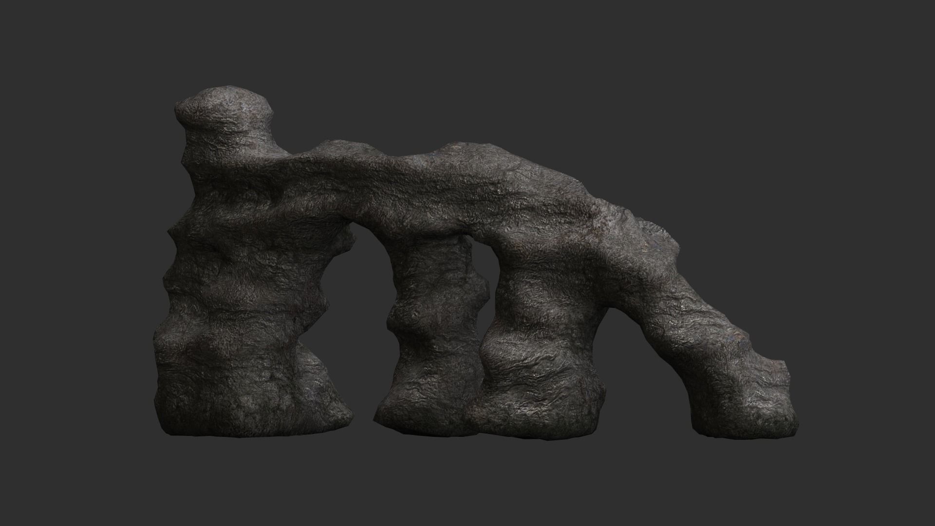 Large Stone Arch - Base Free low-poly 3D model_4