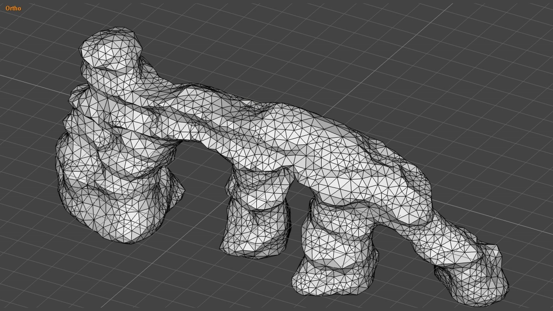 Large Stone Arch - Base Free low-poly 3D model_10