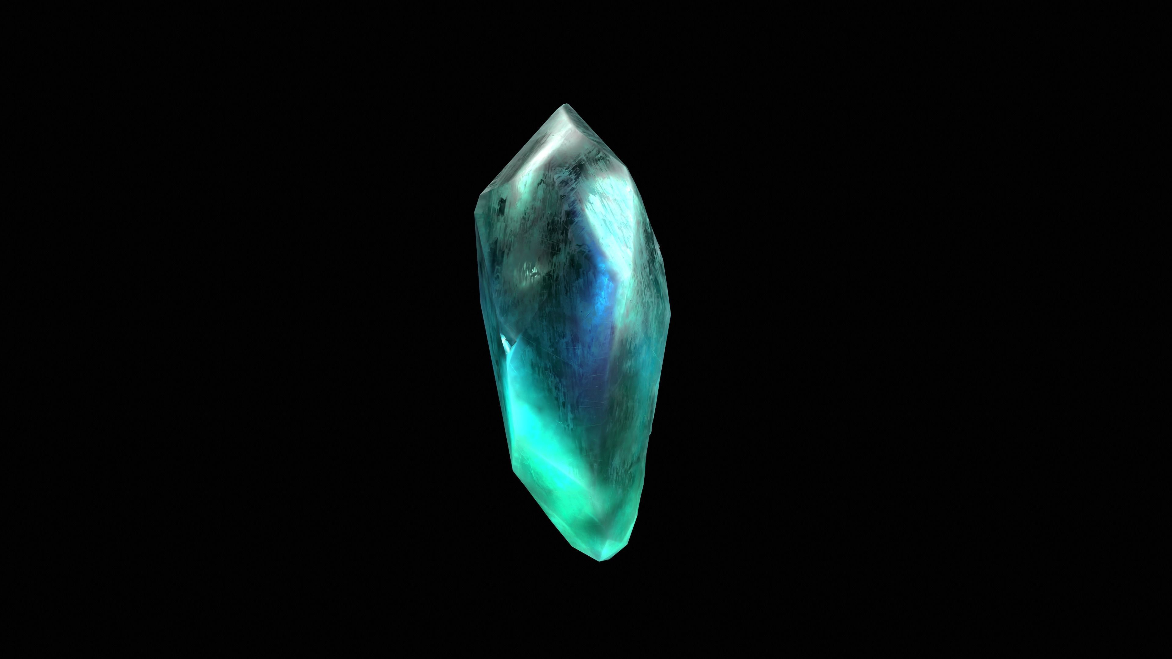 Low Poly Gem Pbr Set gemstone Low-poly 3D model_7