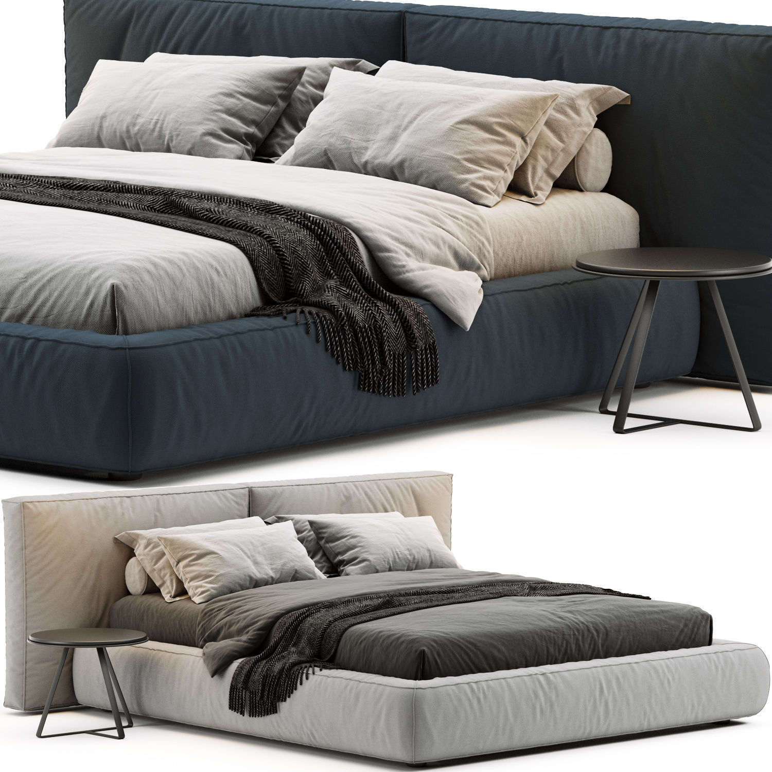 Bonaldo Fluff Bed 3D model_3