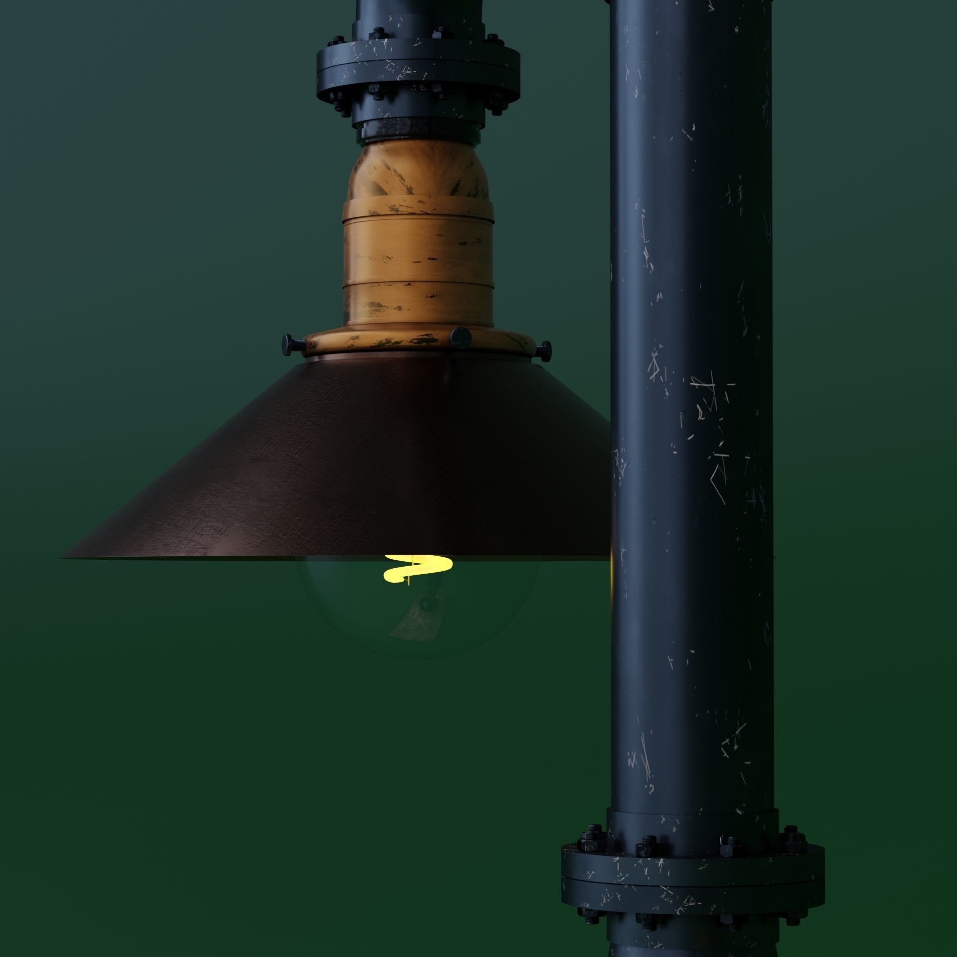 Pipe head light 3D model_12