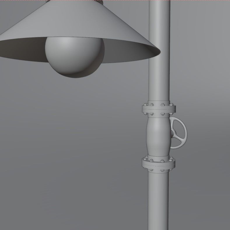 Pipe head light 3D model_21