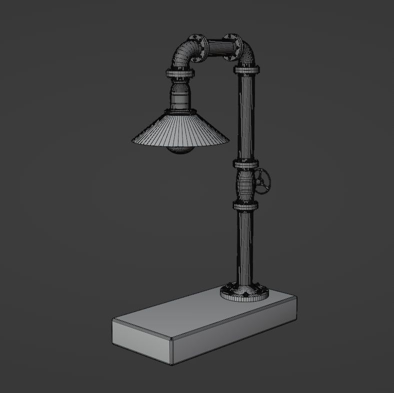 Pipe head light 3D model_29