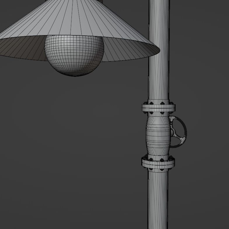 Pipe head light 3D model_35