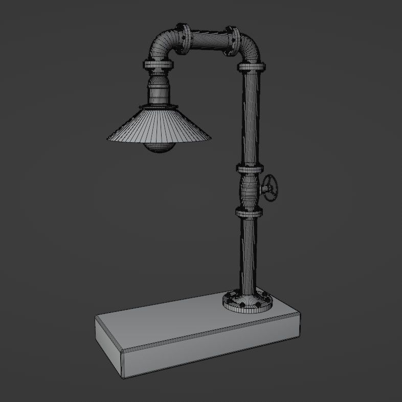 Pipe head light 3D model_30