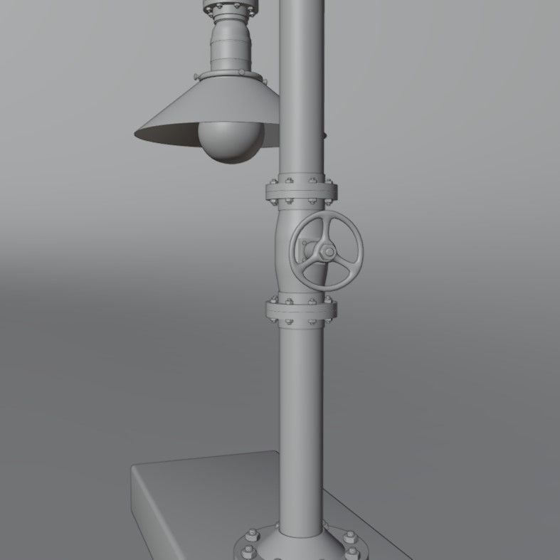Pipe head light 3D model_20